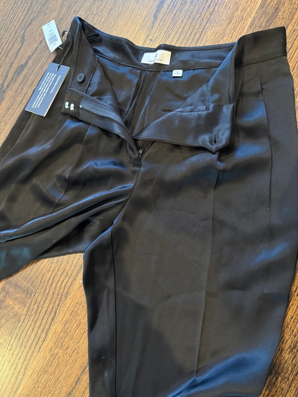 Babaton Black Straight-Leg Dress Pants